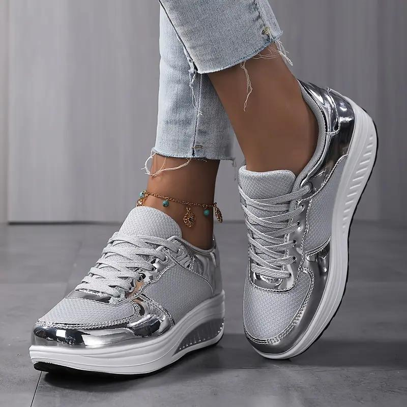 Drune | Sneakers, Bequem, Schnürsenkel, Frauenschuhe, Mesh-Sneakers