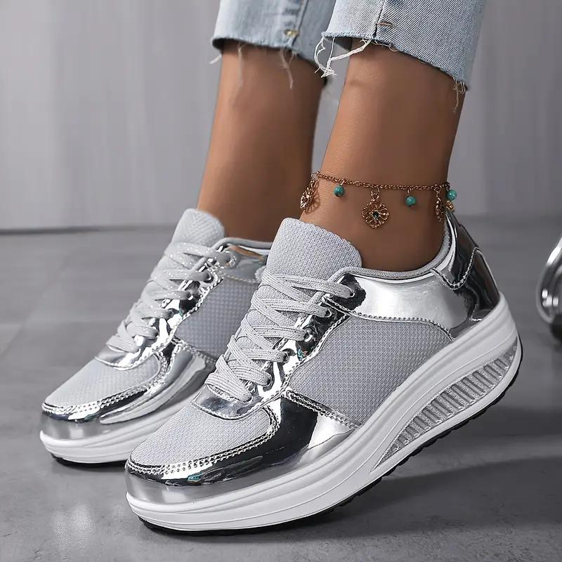 Drune | Sneakers, Bequem, Schnürsenkel, Frauenschuhe, Mesh-Sneakers