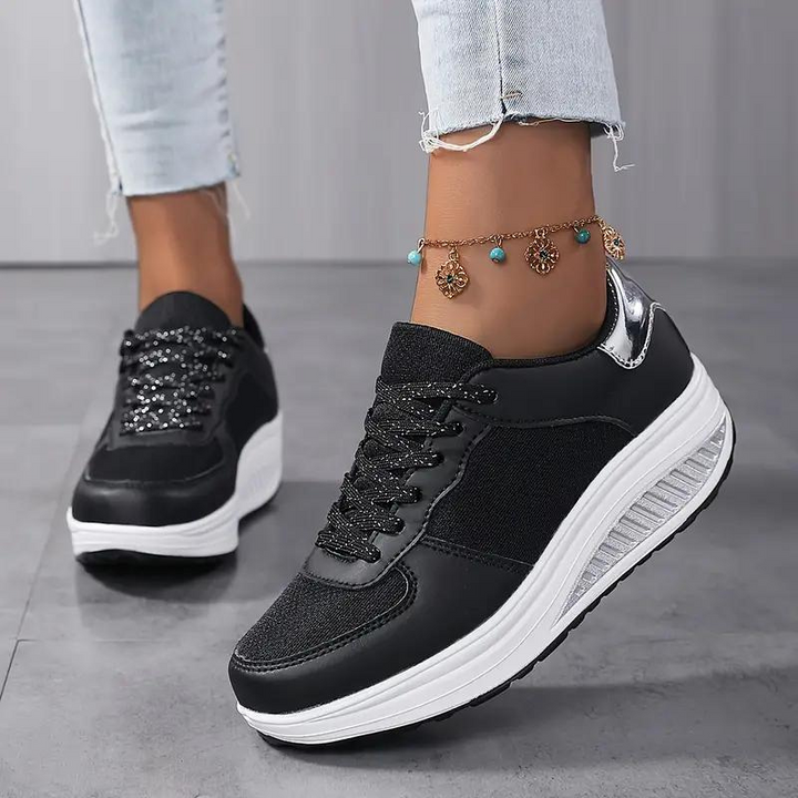 Drune | Sneakers, Bequem, Schnürsenkel, Frauenschuhe, Mesh-Sneakers