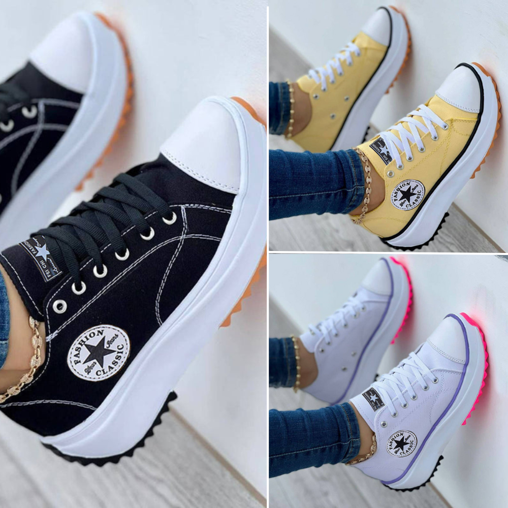 Drune | Turnschuhe Schnürer Orthopädisch Walking-Schuhe Frauenschuhe