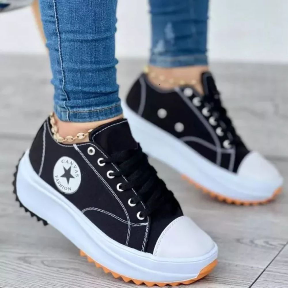 Drune | Turnschuhe Schnürer Orthopädisch Walking-Schuhe Frauenschuhe