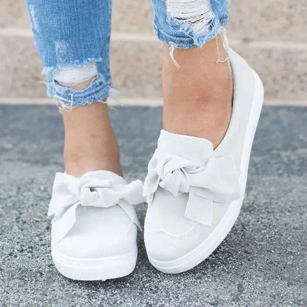 Drune | Plattform Slip on Schleife Nähen Loafers
