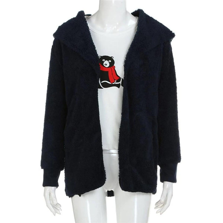 Drune | Plus Size Samt Kapuzen Wintermantel