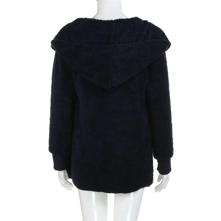 Drune | Plus Size Samt Kapuzen Wintermantel
