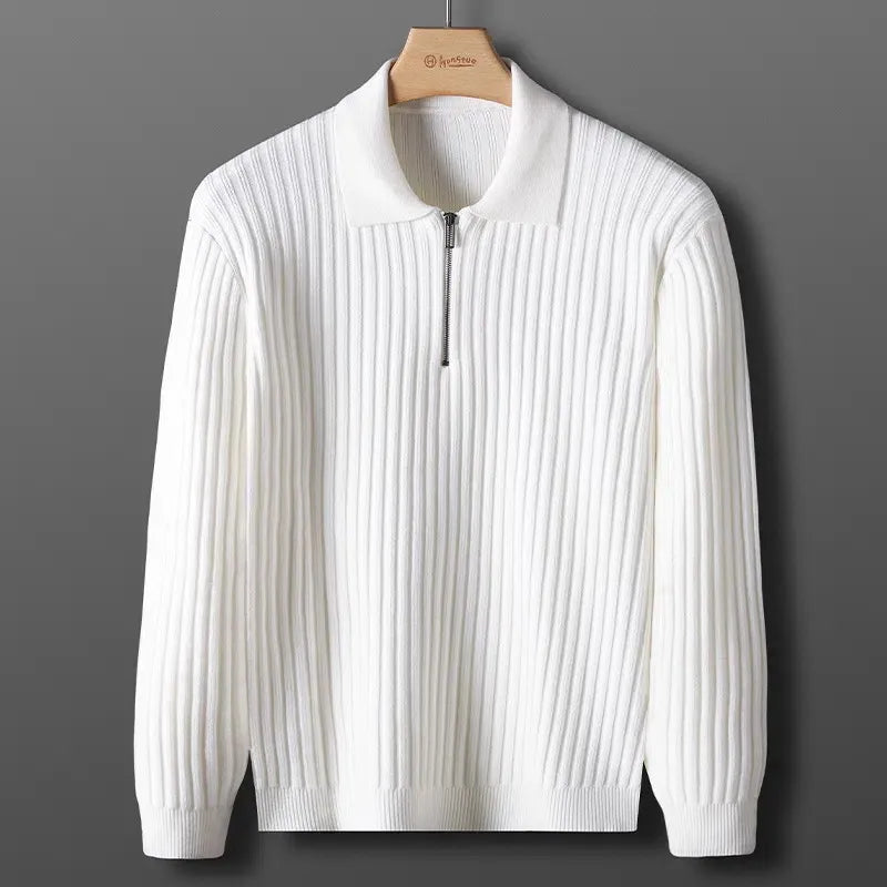 Drune | Polo Sweatshirt für Herren, Reißverschluss - Winter