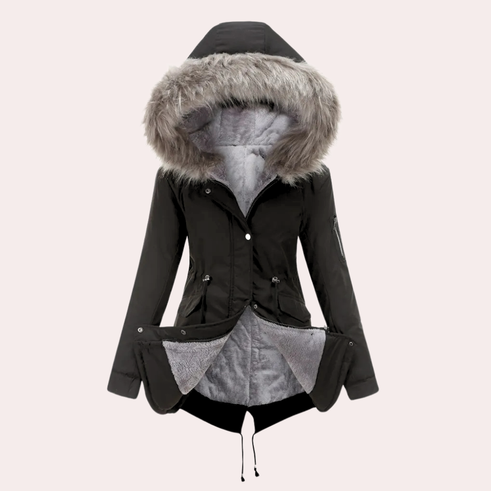 Drune | Winter Parka Jacke mit Kapuze für Damen