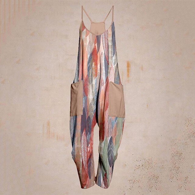 Drune - Geometrischer Träger Jumpsuit