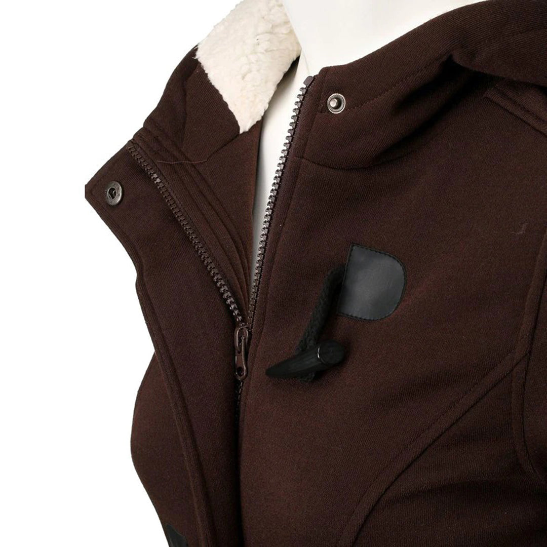 Drune | Duffle Coat - Wollmischung - Kapuze mit Fleece-Futter - Toggle-Buttons - Taschen
