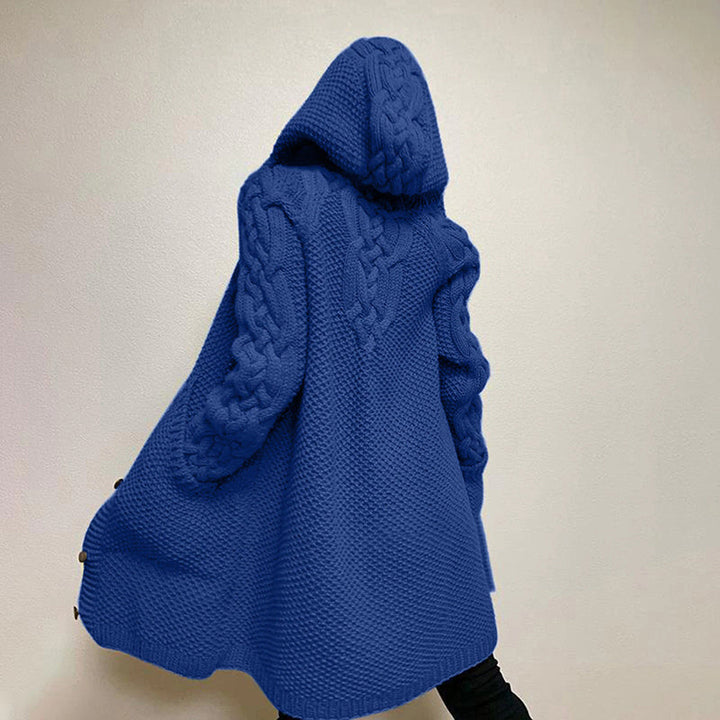 Drune | Strick Cardigan mit Kapuze und Taschen Acryl Komfortabel und Warm