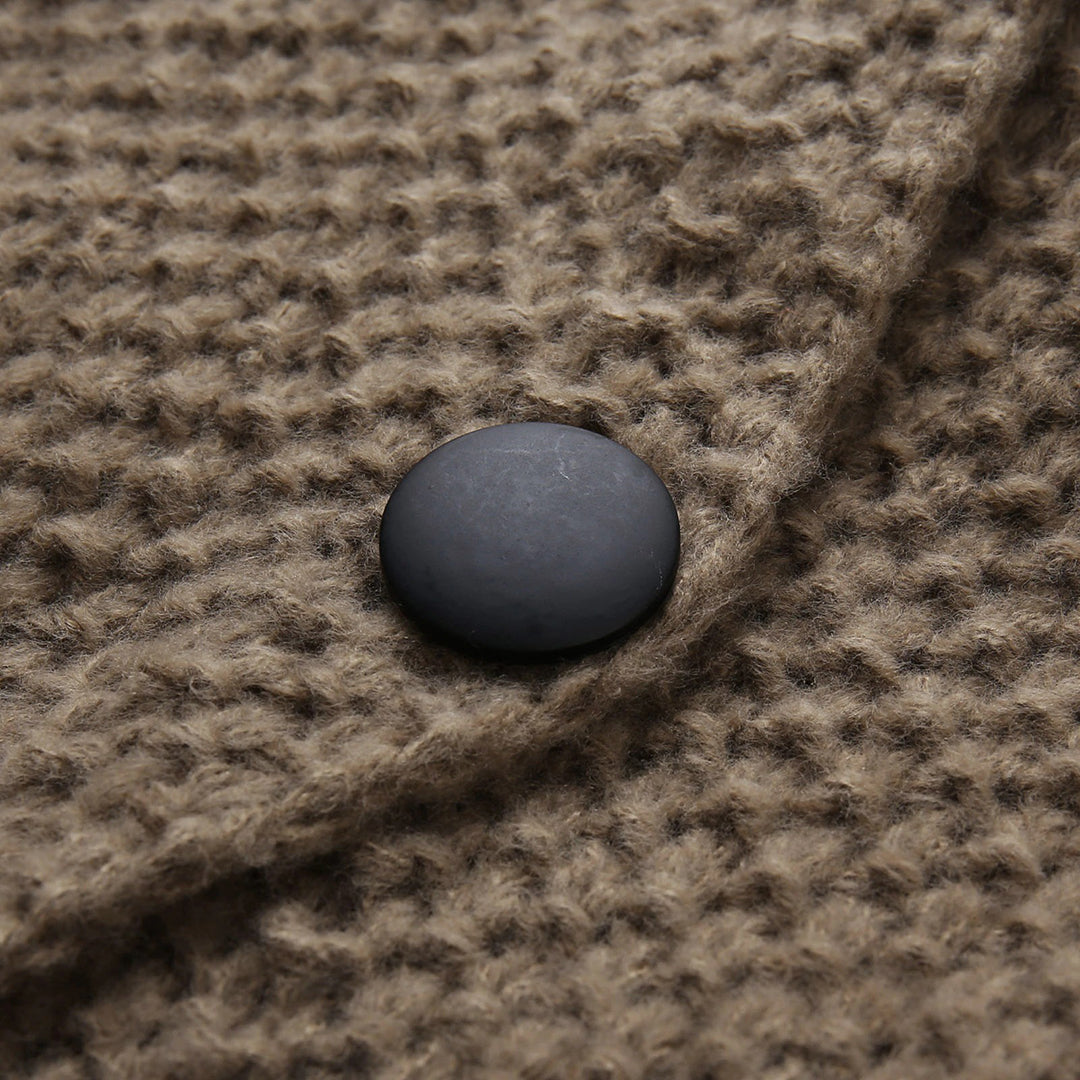 Drune | Strick Cardigan mit Kapuze und Taschen Acryl Komfortabel und Warm