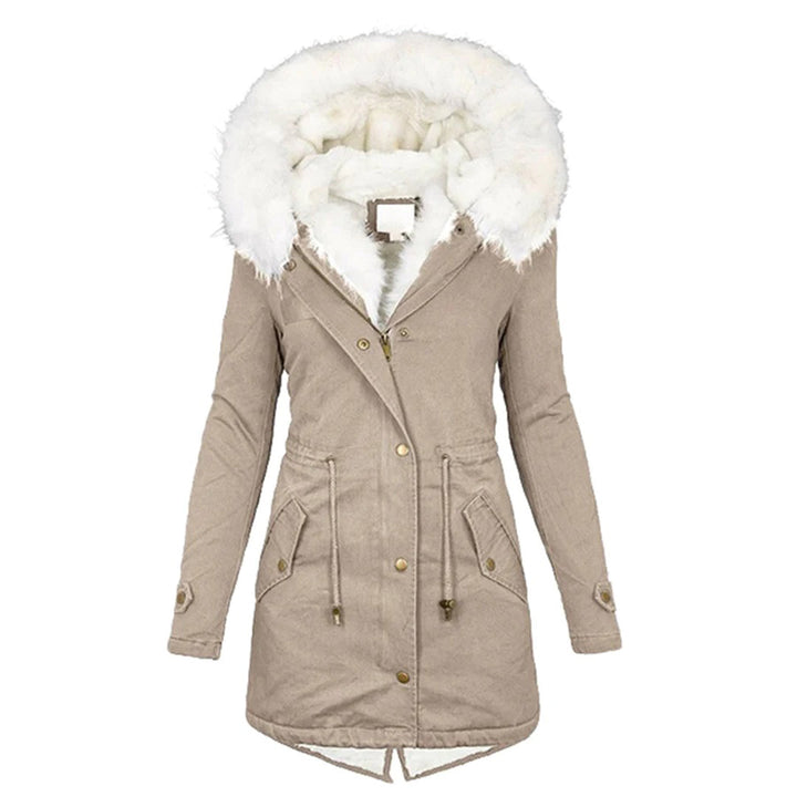 Drune | Elegante Winterjacke mit Kapuze aus Leder