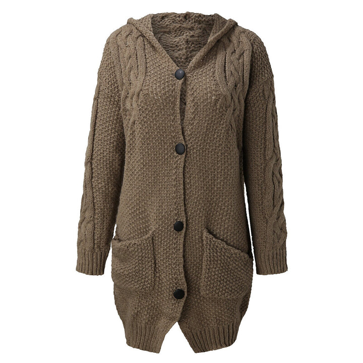 Drune | Strick Cardigan mit Kapuze und Taschen Acryl Komfortabel und Warm