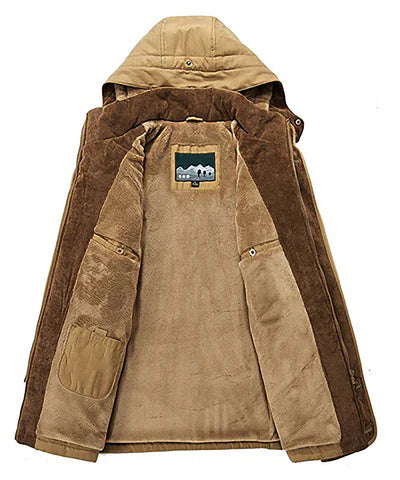 Drune | Herren Winterjacke – Parka-Stil mit Kapuze