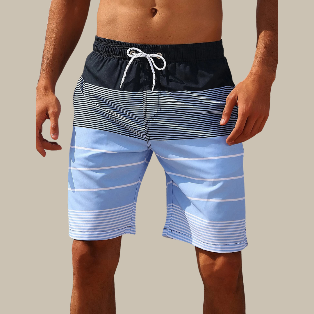 Drune | Schnell Trocknende Colorblock Badehose mit Stretch