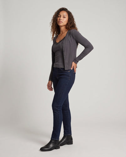 Damen Feinstrick-Cardigan mit Spitzen-Cami Set Drune