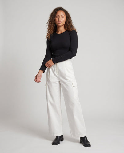 Damen Hochtaillierte weite Bundfalten‑Palazzohose mit lockerer Silhouette Drune