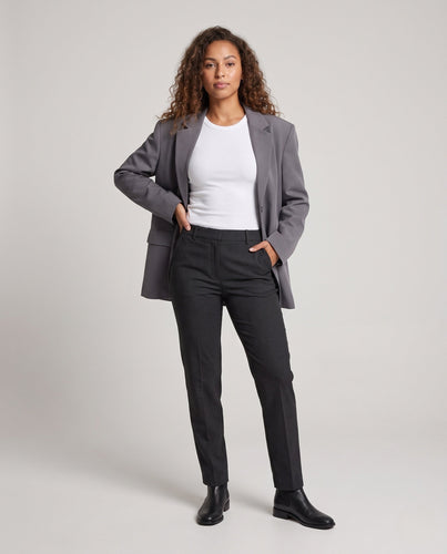Damen Oversize-Blazer mit strukturierter Schulterpartie und Zweiknopf-Front Drune