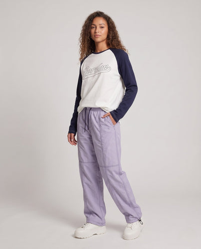 Herren Weite Cargo-Hose mit Kordelzug kniepartie-Naht und verstellbarem Saum Drune