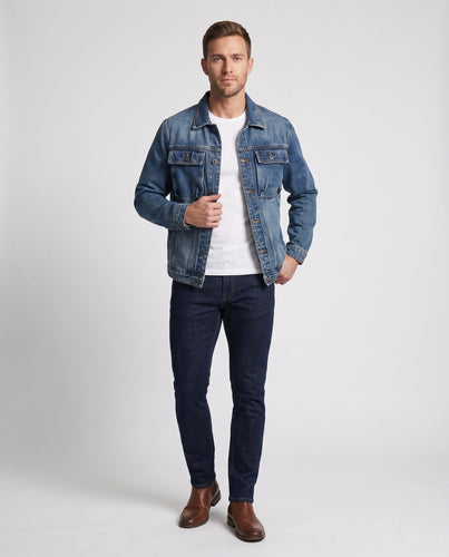 Herren Cargo-Denimhose mit verstärkten Kniepartien, Mehrfach-Taschen und Relaxed-Silhouette Drune