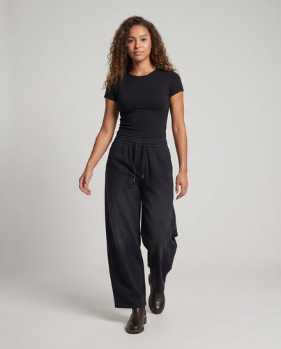 Damen weite Ballonhose mit Kordelzug und Utility-Nähten Drune