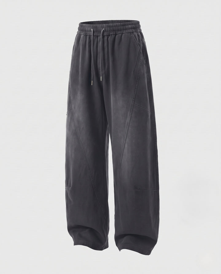 Damen weite Ballonhose mit Kordelzug und Utility-Nähten Drune
