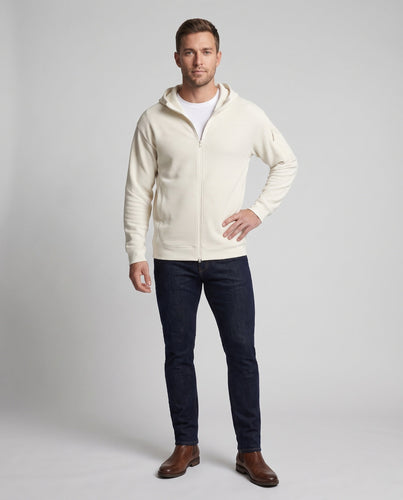 Herren Kapuzen-Funktionsjacke aus strukturierter Waffelware mit Reißverschluss Drune