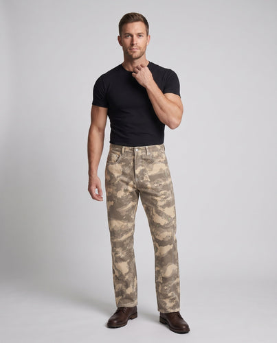 Herren Camouflage-Utility-Jeans im geraden Palazzoschnitt Drune
