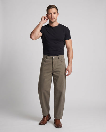 Herren Locker geschnittene Workstyle-Twill-Hose mit durchgehender Seitennaht Drune