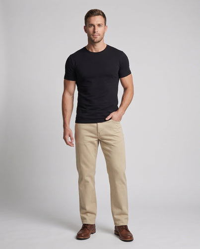 Herren Oversize-Baumwollhose mit geradem Bein Drune