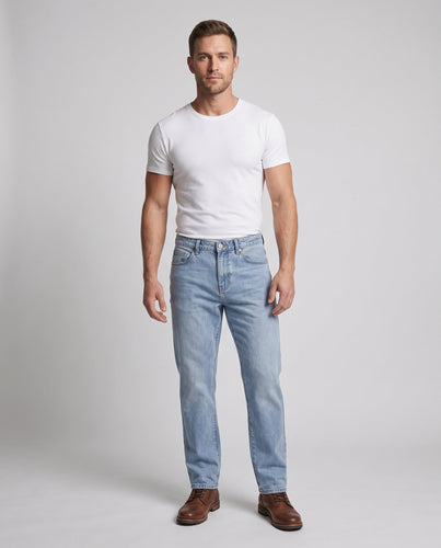 Herren Weite Straight‑Leg Jeans im Baggy‑Look aus robustem Denim Drune