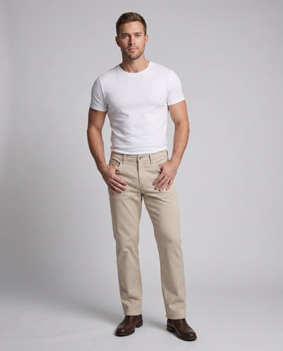 Unisex Weite Baggy-Hose aus Baumwoll-Twill mit tiefem Schritt Drune