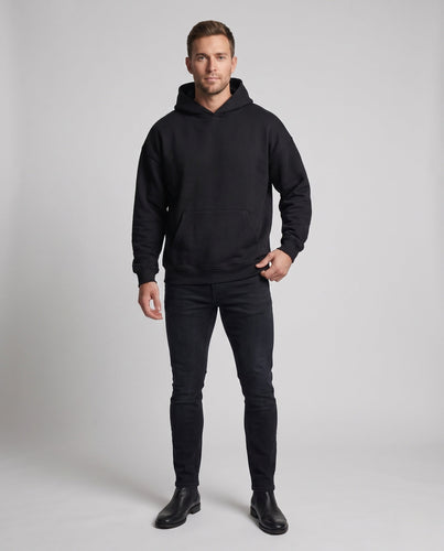 Herren Oversize Kapuzenpullover und Jogginghose Set Drune