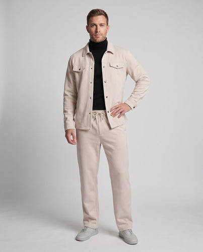 Herren Lässiges Jersey-Set mit Overshirt und Jogginghose Drune