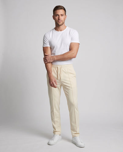 Herren Weiche Relaxed-Fit Chino-Hose mit Bundkordel und Bügelfalte Drune