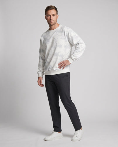 Unisex Oversize-Sweatshirt mit Batikoptik und geripptem Saum Drune