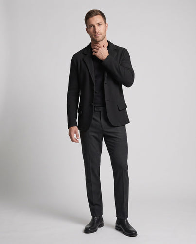 Herren Leichter Blazer mit offener Netzstruktur und taillierter Silhouette Drune