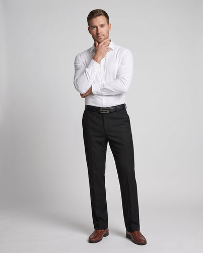 Herren Thermisch gefütterte Twill-Hose mit elastischem Bund und bügelleichter Oberfläche Drune