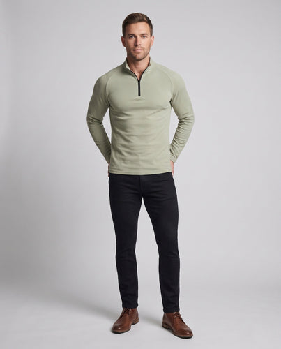 Herren Thermisches Langarm-Halbzip-Funktionsshirt mit wärmender Fleece-Innenlage Drune
