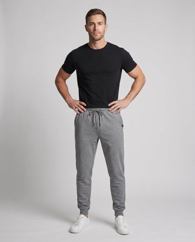 Herren Thermo-Fleece Jogginghose mit elastischem Bund und Bündchen Drune