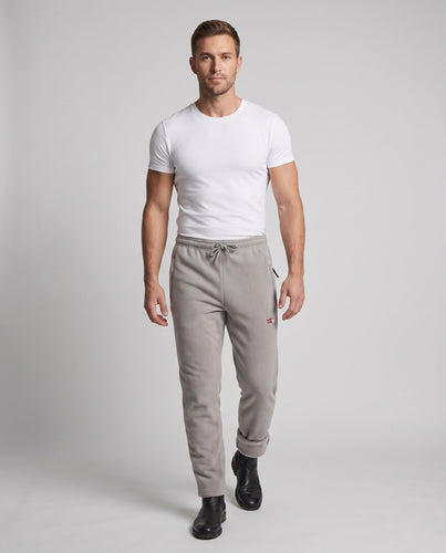 Herren Thermo-Fleece-Jogginghose mit Sherpa-Innenfutter, windabweisender Außenschicht und Reißverschlusstaschen Drune