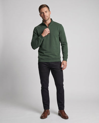 Herren Thermo-Halbzip-Pullover mit Stehkragen und wärmender Fleece-Innenseite Drune