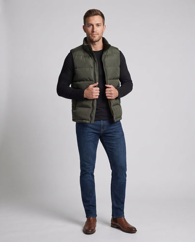 Herren Thermo‑Steppweste mit kuscheligem Sherpa‑Futter und wasserabweisender Mikrofaserschale Drune