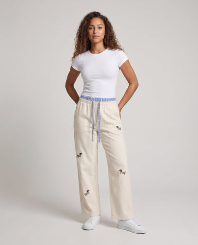 Damen Bequeme und lockere Baumwollhose Drune