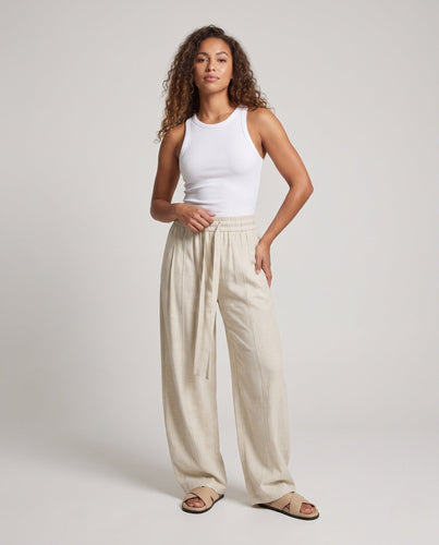 Damen Elegante und weit geschnittene Chino-Hose Drune