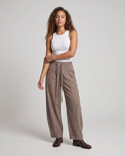 Damen Elegante und weit geschnittene Palazzo-Hose Drune