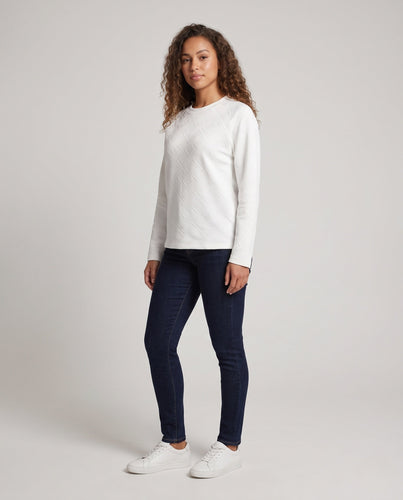Damen Lässiger Oversized Pullover mit strukturiertem Design Drune