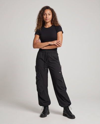 Damen Modische Cargo-Hose mit weitem Schnitt Drune