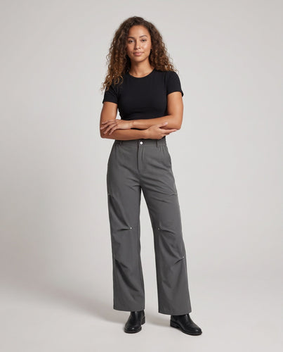 Damen Modische und weit geschnittene Cargo-Hose Drune