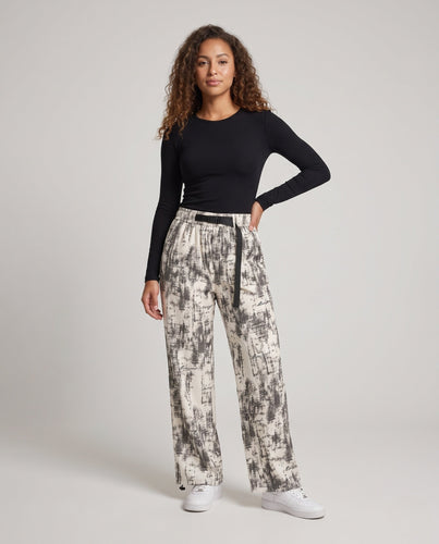 Damen Modische weite Freizeithose Drune