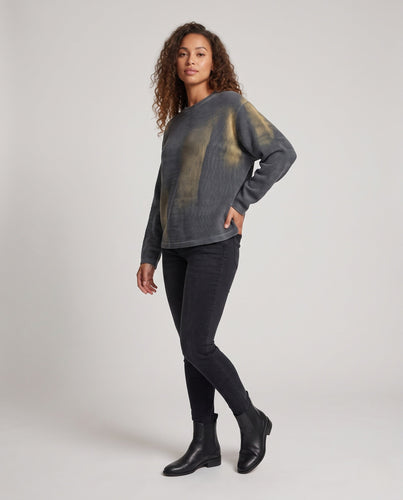 Damen Oversized Strickpullover mit kreativem Design Drune
